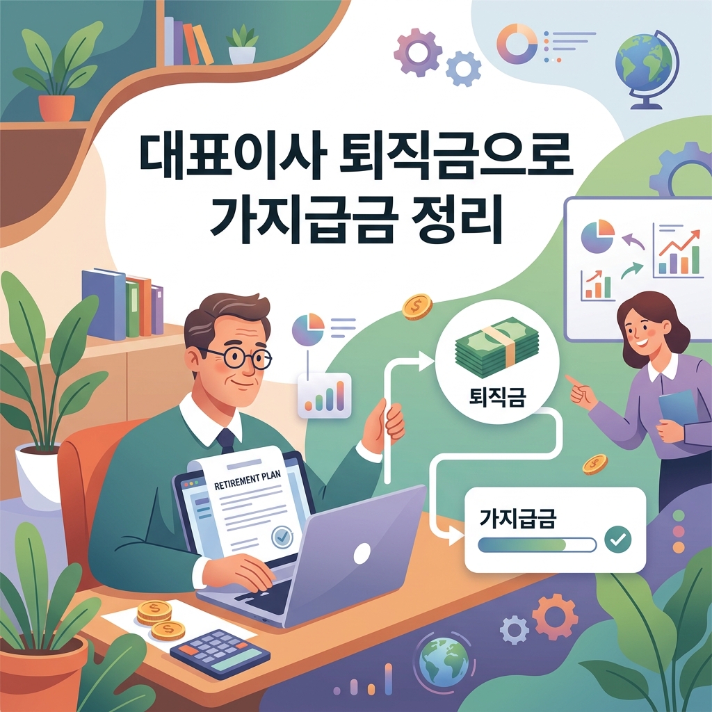 ai thumbnail illustration 대표이사 퇴직금으로 가지급금 정리 1789701128