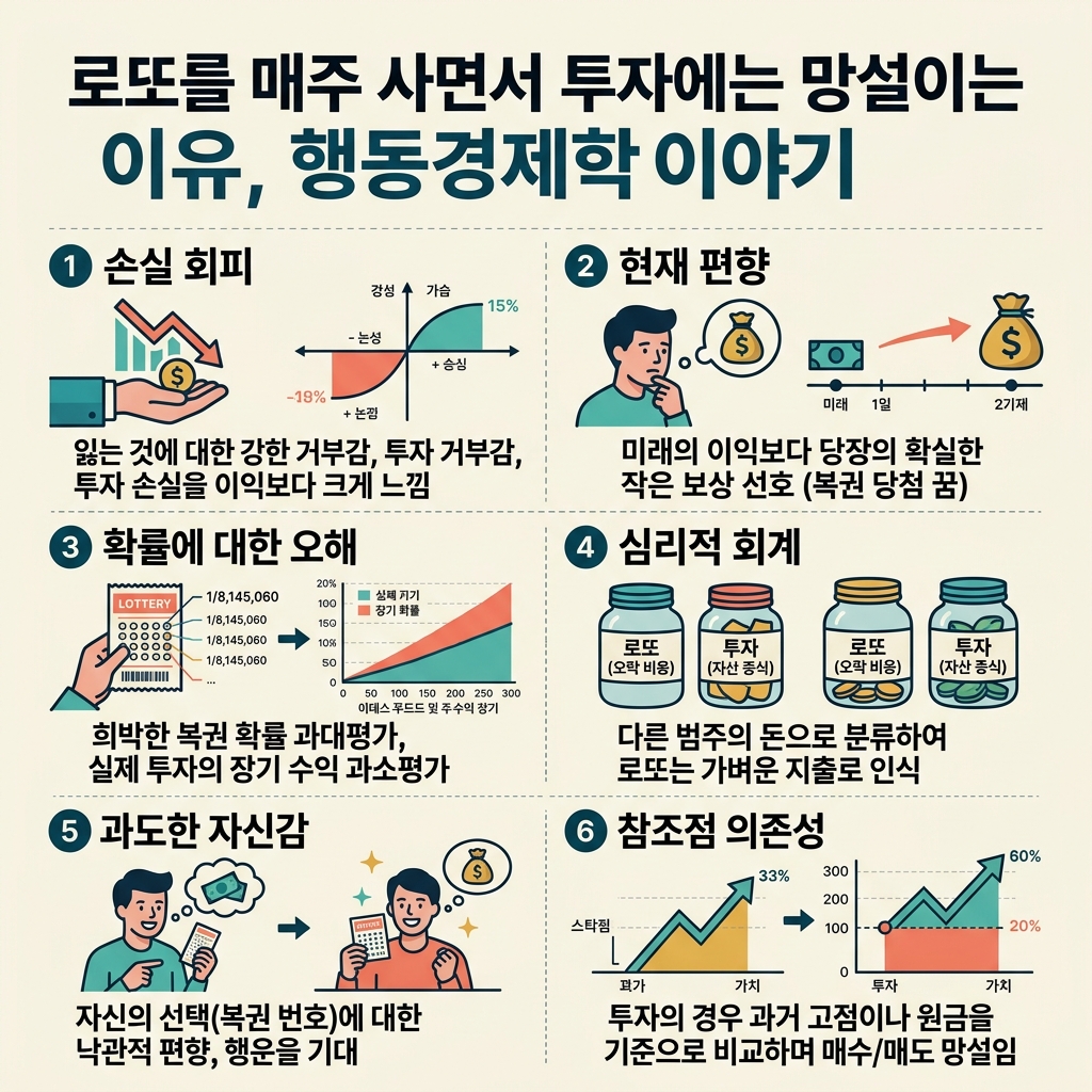 ai thumbnail infographic 로또를 매주 사면서 투자에는 망설이는 이유 행동경제학 이야기 1789278503