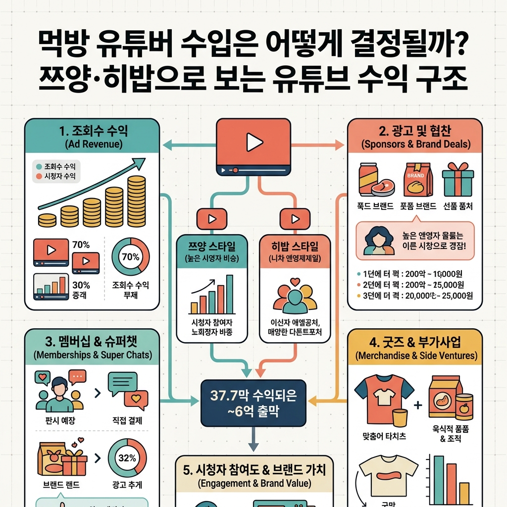 ai thumbnail infographic 먹방 유튜버 수입은 어떻게 결정될까 쯔양·히밥으로 보는 유튜브 수익 구조 1790129243