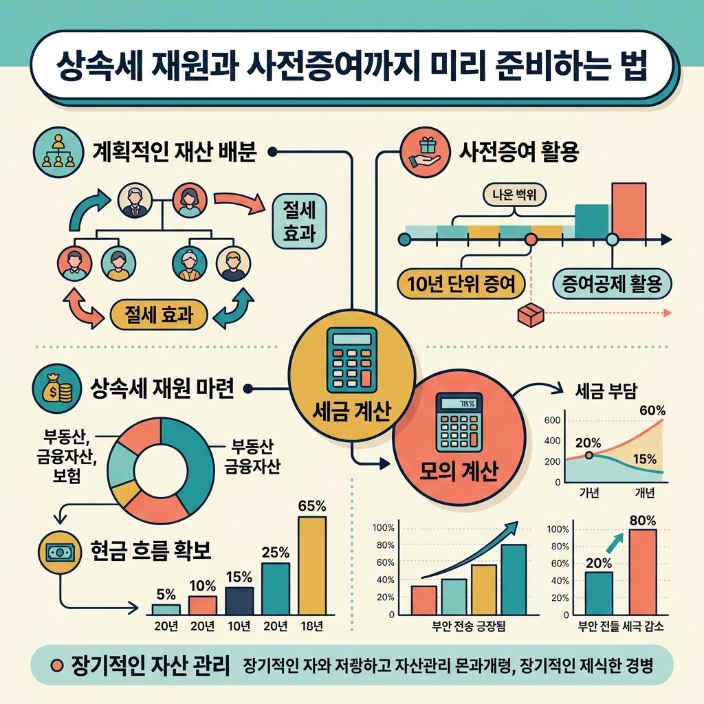 ai thumbnail infographic 상속세 재원과 사전증여까지 미리 준비하는 법 1789473335