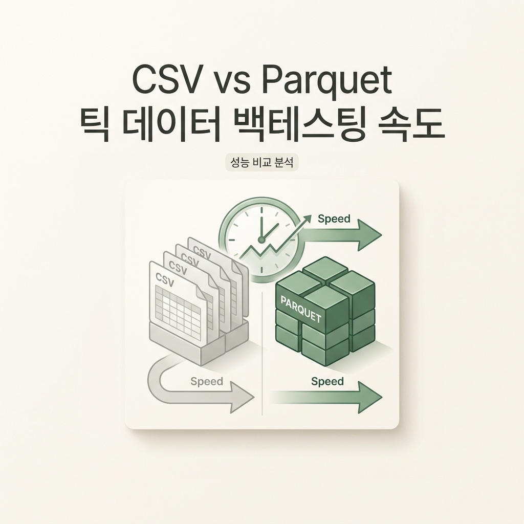 ai thumbnail minimal CSV vs Parquet 틱 데이터 백테스팅 속도 1789701669