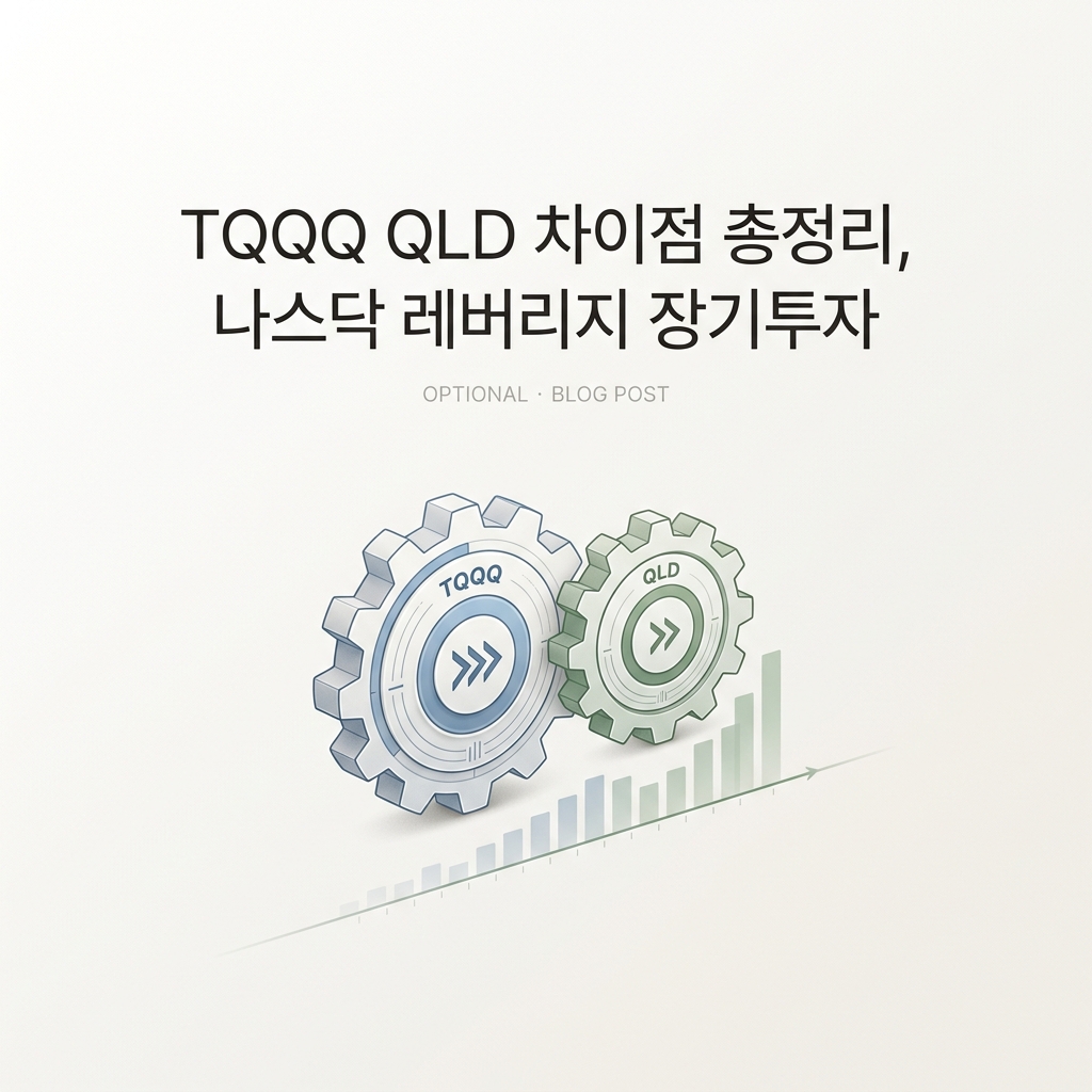 ai thumbnail minimal TQQQ QLD 차이점 총정리 나스닥 레버리지 장기투자 1790124956