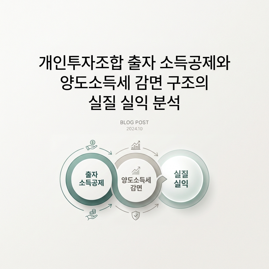 ai thumbnail minimal 개인투자조합 출자 소득공제와 양도소득세 감면 구조의 실질 실익 분석 1789702038