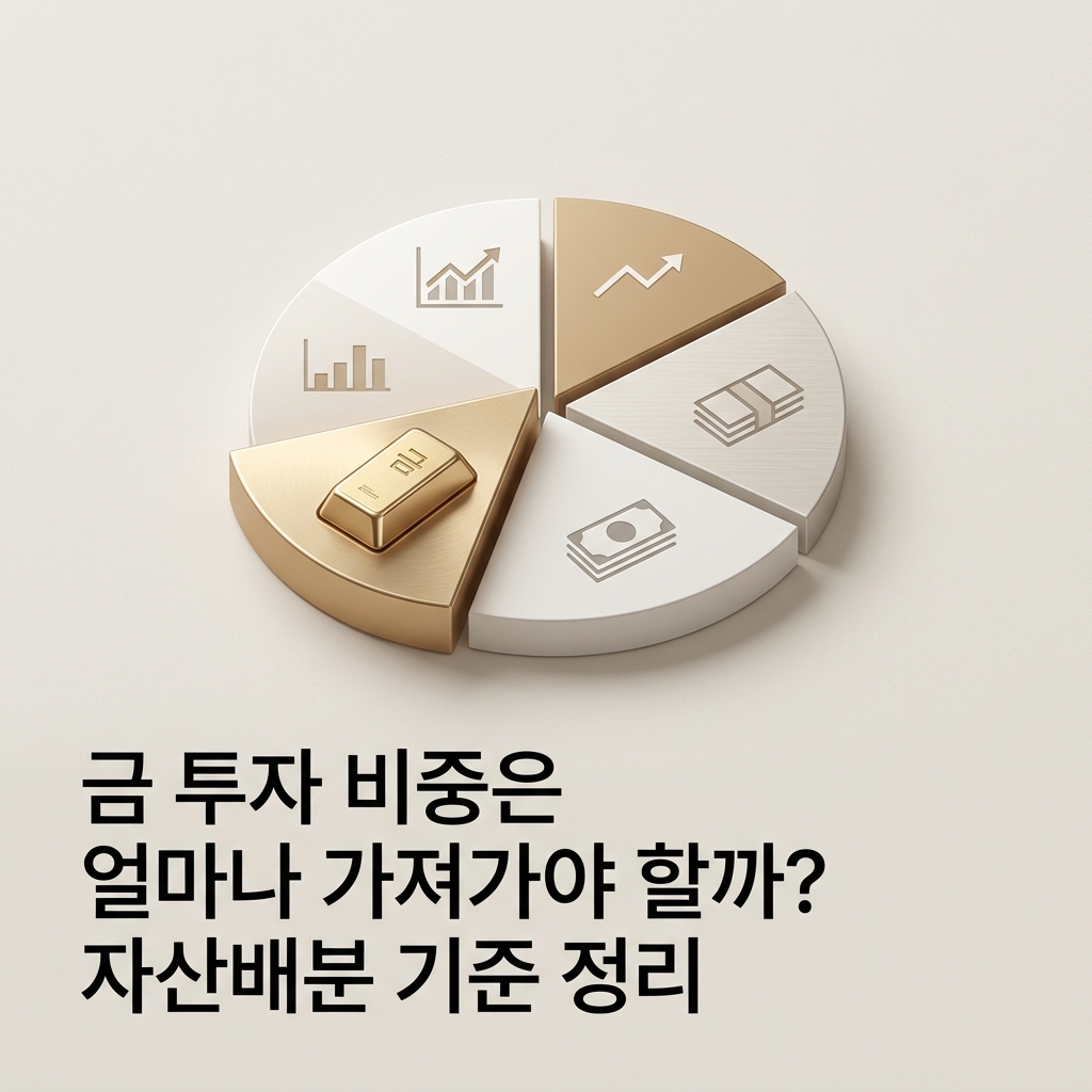 ai thumbnail minimal 금 투자 비중은 얼마나 가져가야 할까 자산배분 기준 정리 1789740856