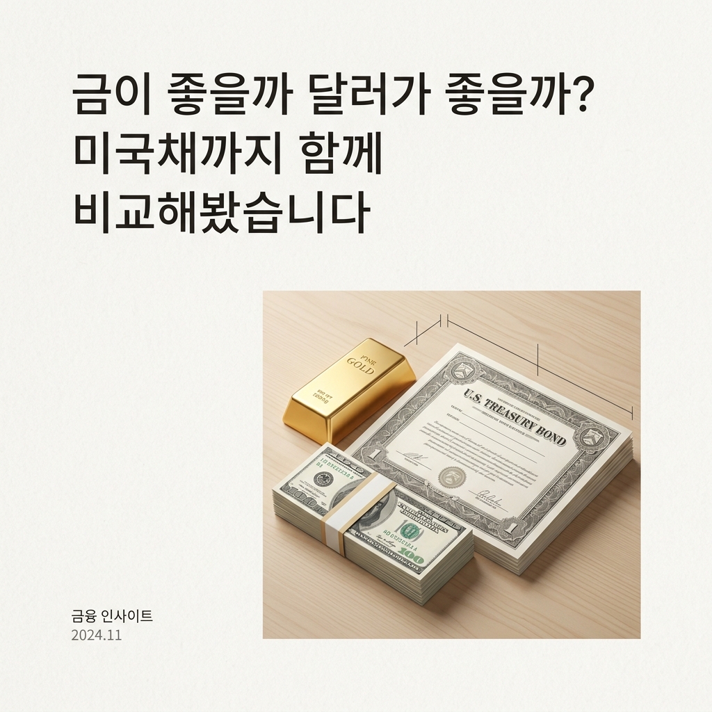 ai thumbnail minimal 금이 좋을까 달러가 좋을까 미국채까지 함께 비교해봤습니다 1789741607