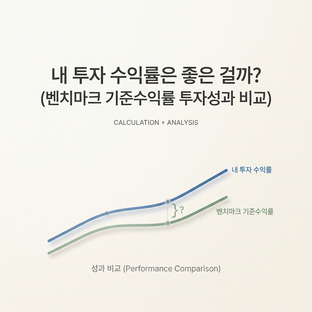ai thumbnail minimal 내 투자 수익률은 좋은 걸까 벤치마크 기준수익률 투자성과 비교 1789699175