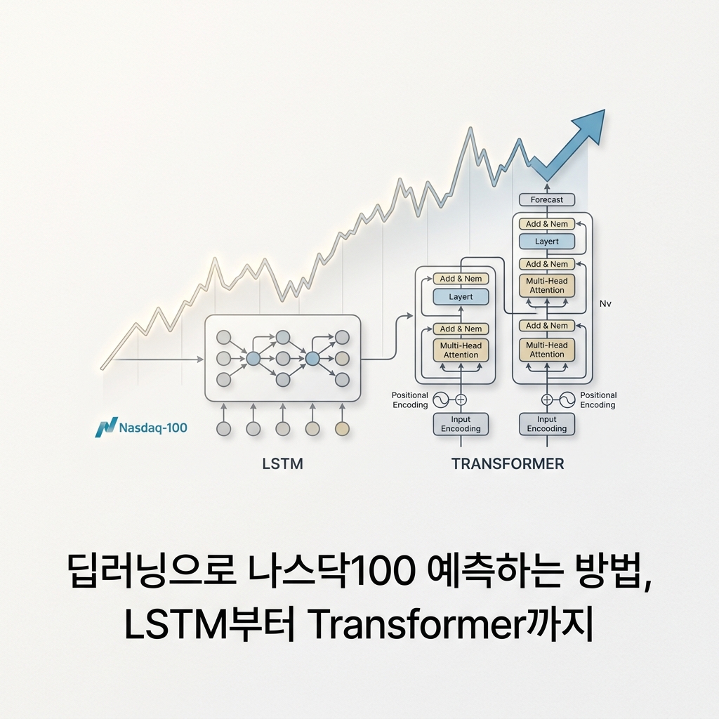 ai thumbnail minimal 딥러닝으로 나스닥100 예측하는 방법 LSTM부터 Transformer까지 1790050788