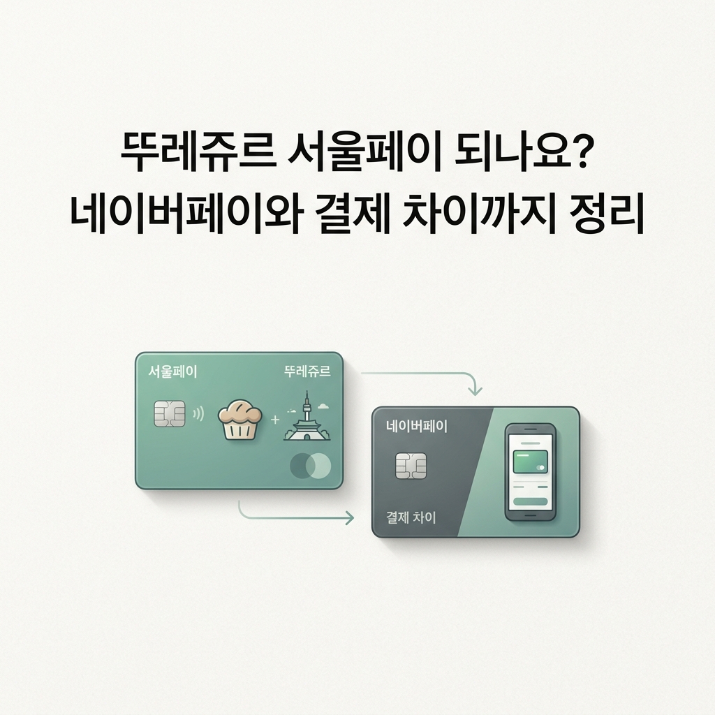 ai thumbnail minimal 뚜레쥬르 서울페이 되나요 네이버페이와 결제 차이까지 정리 1789827208