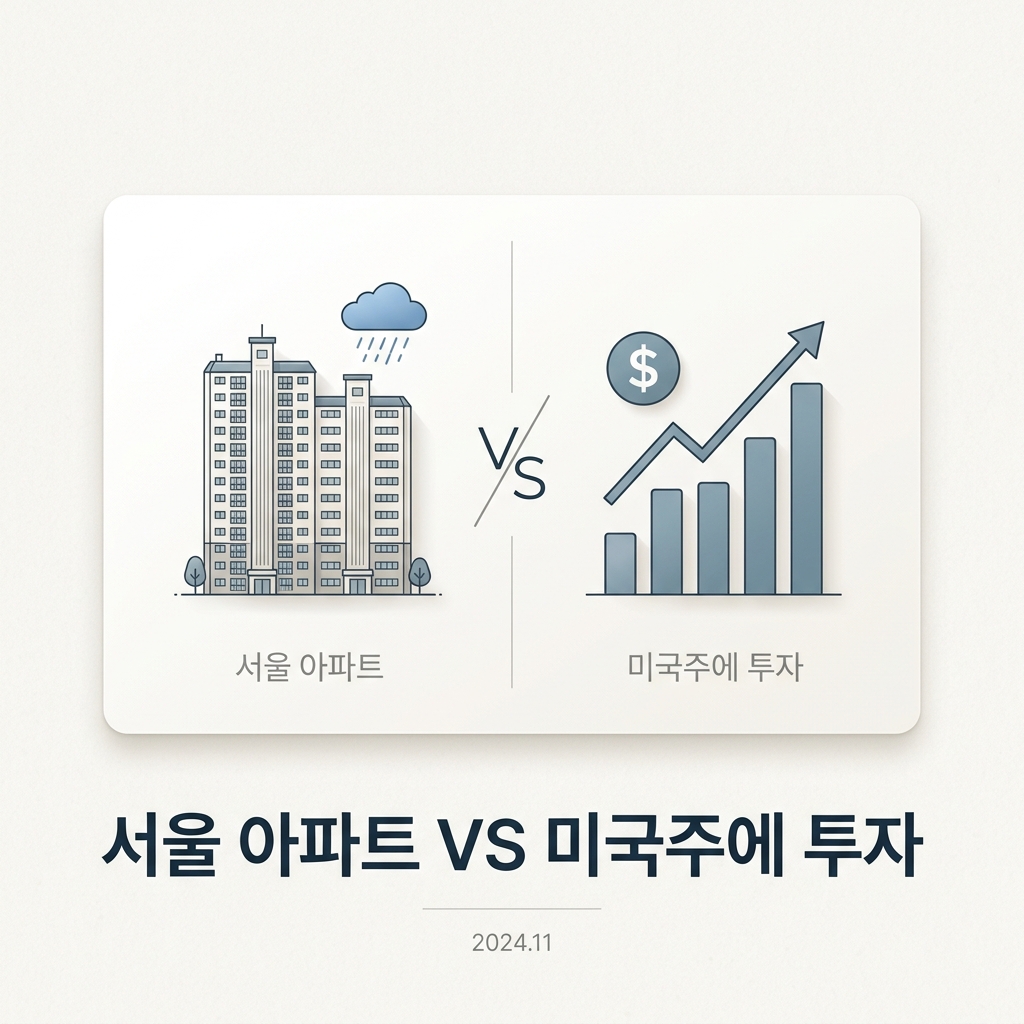 ai thumbnail minimal 서울 아파트 VS 미국주에 투자 1789701252