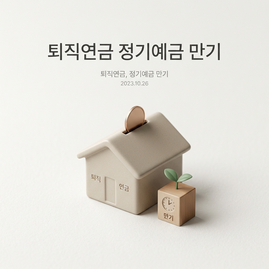 ai thumbnail minimal 퇴직연금 정기예금 만기 1789701390