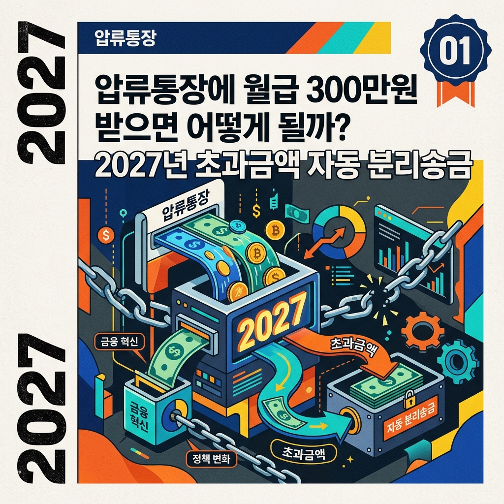 ai thumbnail poster 압류통장에 월급 300만원 받으면 어떻게 될까 2027년 초과금액 자동 분리송금 1790020951
