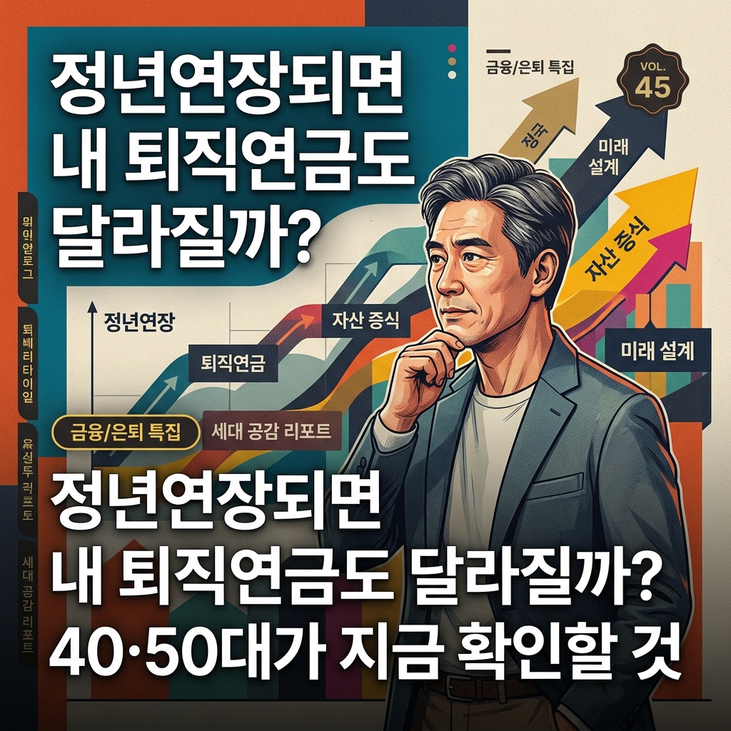 ai thumbnail poster 정년연장되면 내 퇴직연금도 달라질까 40·50대가 지금 확인할 것 1790024839