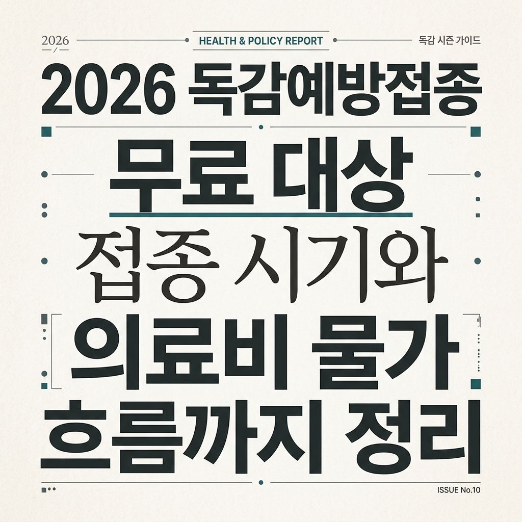 ai thumbnail typography 2026 독감예방접종 무료 대상 접종 시기와 의료비 물가 흐름까지 정리 1789197253