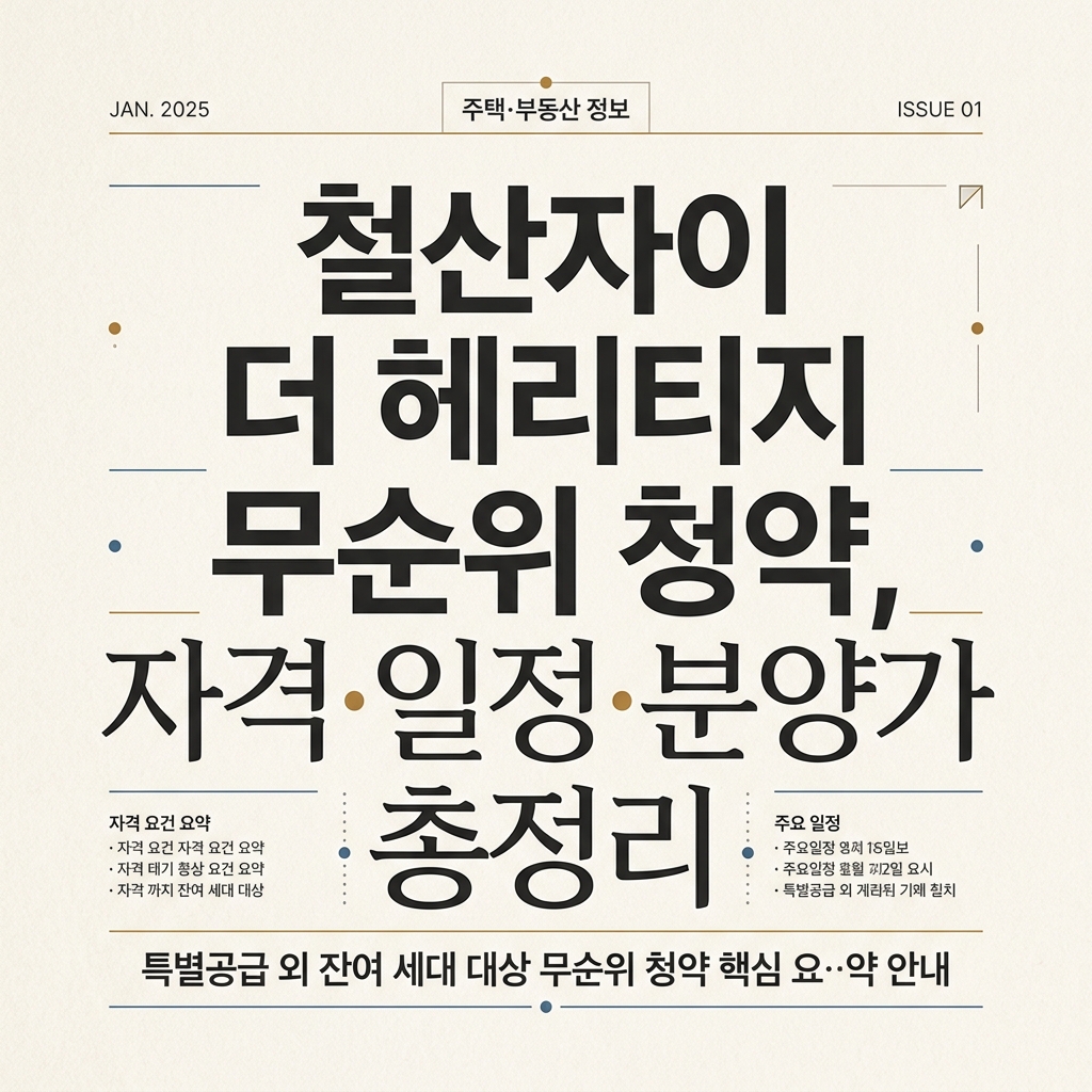 ai thumbnail typography 철산자이 더 헤리티지 무순위 청약 자격·일정·분양가 총정리 1790145070